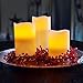 Kohree Real Wax Flameless Candles Battery Operated Led Candles Lights Remote Control Candles with Timer (Pack of 3)