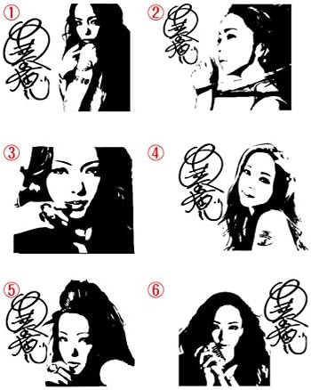Amazon 安室奈美恵 シルエット リアガラス 給油口 ステッカー おもちゃ ホビー
