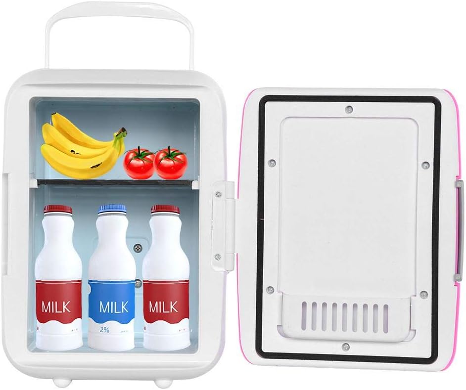 Neufday Beverage Fridge Mini Fridge Retro Mini Compact Beverage