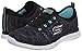 Skechers Sport Women's Glider Deep Space Fashion Sneaker,Black/Aqua,10 M US
