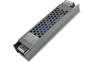 NUOVA GERMANY Professional Power Supply 3.3A DC 24V Led Strip Compact Transformer Ampere Stabilized AC110/220V Super Quiet Fanless (24V 80W)