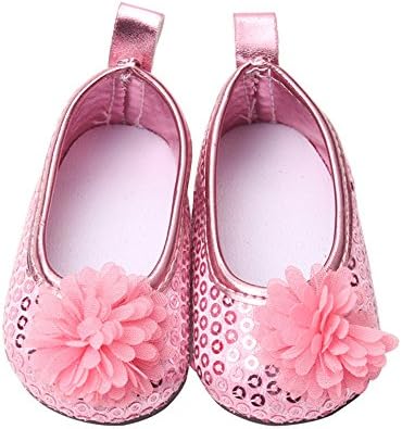 PSFS Doll Shoes Pearl Dress Shoe for 18 Inch Our Generation Girl Doll (Pink C)