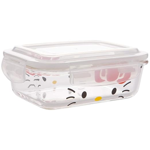 Caja De Bento De Vidrio De Dibujos Animados Con Tapa Contenedor De ...