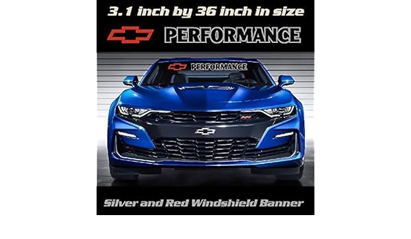 Amazon Com 3 1 Inch By 36 Inch Red And Silver Chevy Bowtie