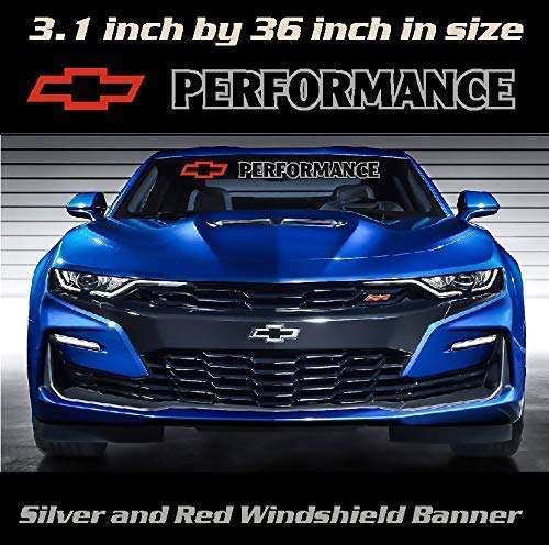 Amazon Com 3 1 Inch By 36 Inch Red And Silver Chevy Bowtie