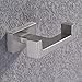 Double Robe Hook, APLusee SUS304 Stainless Steel Square Prong Utility Dual Coat Towel Holder, Contemporary Kitchen Toilet Bathroom Accessorizes, Brushed Nickel