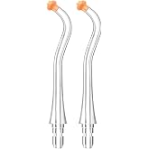 usmile Replacement S-Type Guidance Tip Nozzles for C10 Flosser – 2 Pack, Ideal for Braces & Dental Care