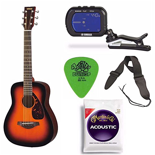 Yamaha Jr2 Tobacco Sunburst 3 4 Scale Guitar Bundle Gig