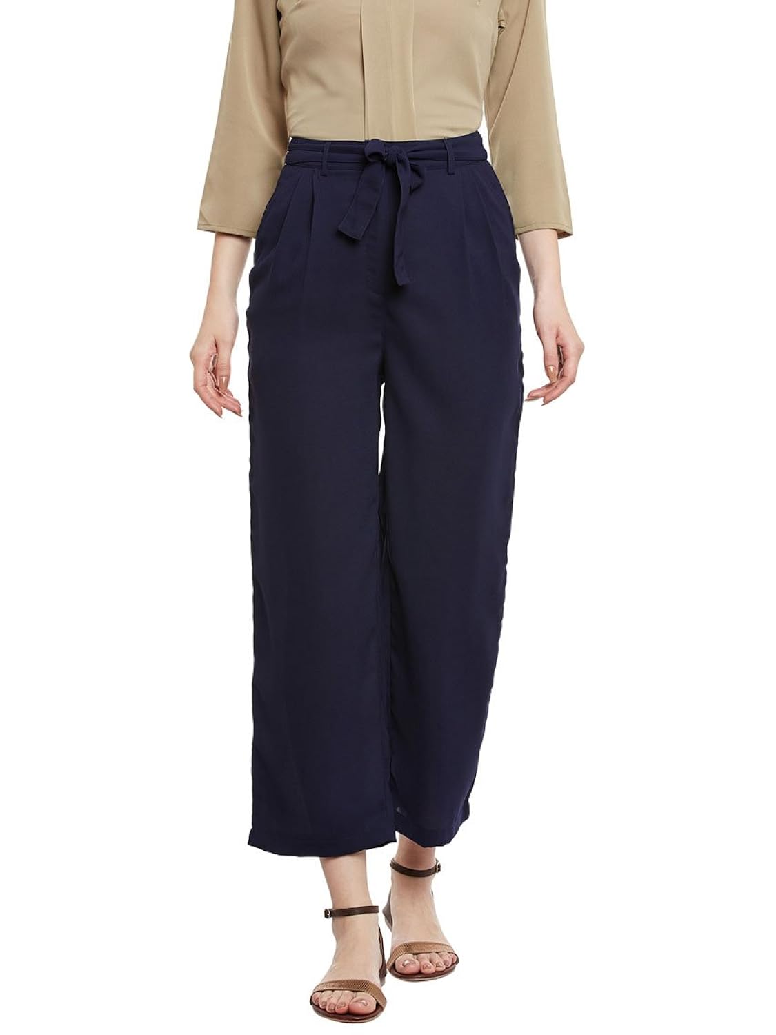 bohobi solid women's high-waist culottes