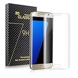 Redlink s7 edge Tempered Glass Samsung Screen Protector 3D Curved Full Coverage Ultra Clear Shatter and Scratch-Proof