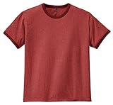 District Threads Men's Classic Ringer T-Shirt_Heathered Deep Red_XXXX-Large