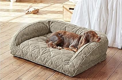 Amazon Com Orvis Comfortfill Eco Bolster Dog Bed Large Dogs Up