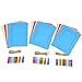 Chosky DIY Paper Photo Frame Multi- Colors Wall Deco Hanging Picture Frames with Clips and Ropes Fits 4