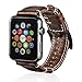 ArtKen Smart Watch Band 42mm,Genuine Leather iWatch Band Replacement Strap with Stainless Metal Clasp Suitable for Apple Watch Series 2, Series 1, Series 3, Sport Edition(Brown)