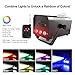 Theefun Halloween Fog Machine with Lights - 6 Stage LED Lights with 7 Colors & Strobe Effect for Party Wedding Holiday, Portable Wireless Remote Control Smoke Machine