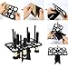 ESARORA Makeup Brush Dryer Rack, 28 Holes Makeup Brush Air Drying Organizer Folding Collapsible Air Drying Tower Brush Dryer (STYLE 1)