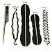 45PCS Hair Styling Kit LuckyFine Hairdresser Magic Hair Clip Styling Pads Foam Sponge Bun Donut Hair Clip Accessory Tool