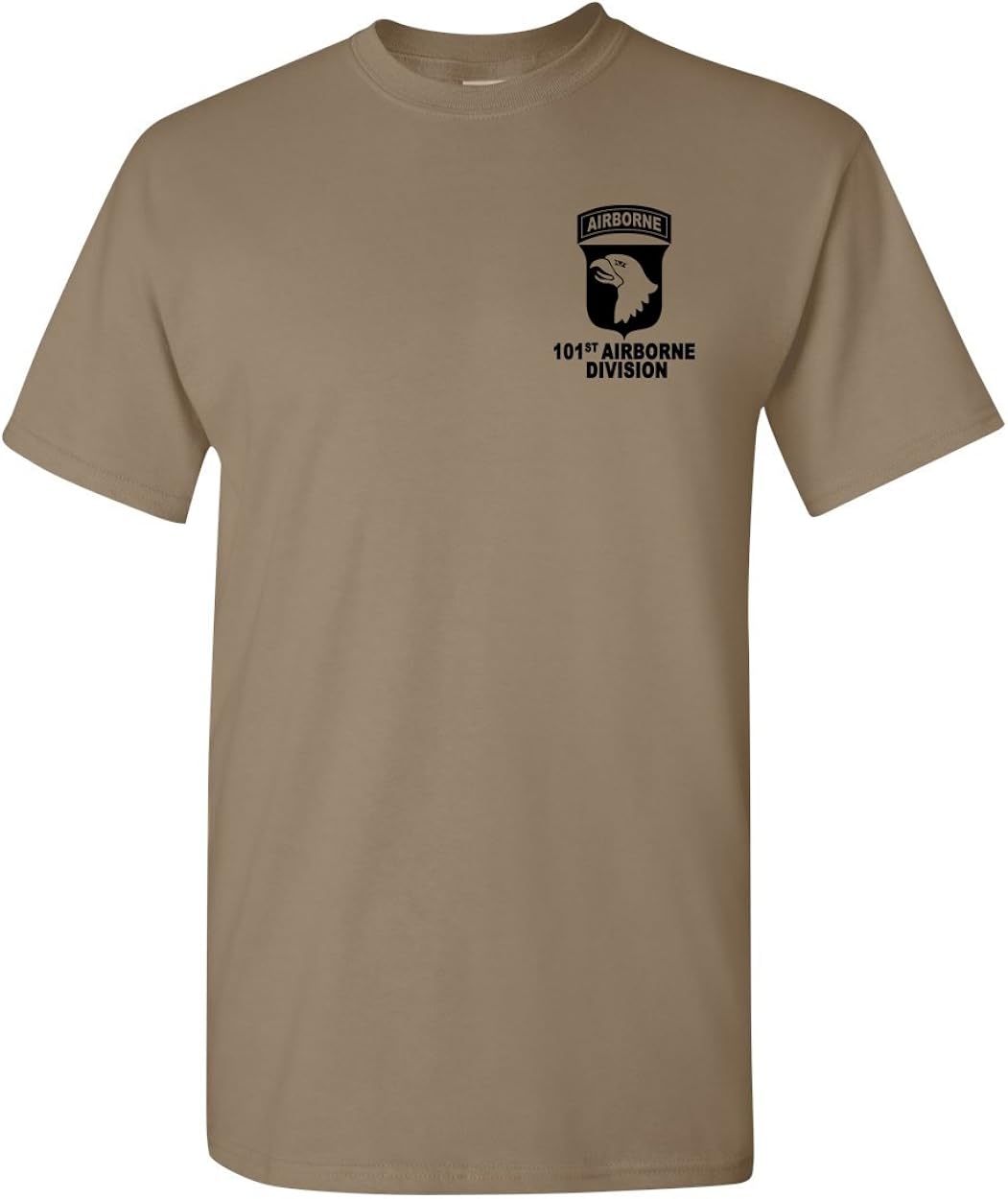 Army Brown T Shirt 9 Print Bar AZ 101st Airborne Division Army Brown TShirt USA (Brown, 2XL