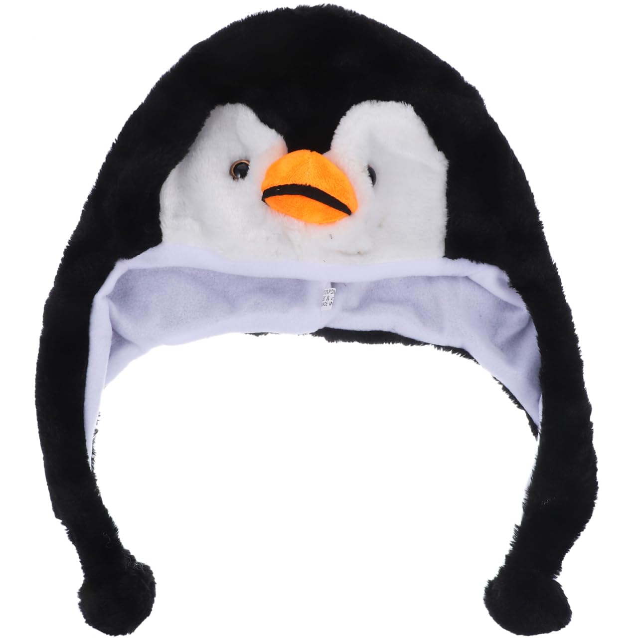 Plush Animal Hat Penguin Earflap Cap Winter Ski Style Hood For Children Adults