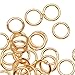 Beadaholique JR/036X6G 100-Piece Open Jump Rings, 6mm, 22K Gold