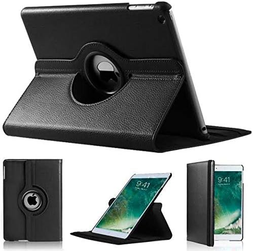 For iPad Air 9.7 2017-2018 Case/Pro 9.7 / Air 2 Case 360 Degree Rotating Stand Multi-Angle Viewing Auto Wake/sleep Shockproof Smart Folio Kids Friendly Protective Cover For iPad 5/6 (BLACK) - Image 3