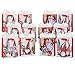 12 Pack Christmas Gift Bags - Includes White Tissue Paper - Premium Quality for Gift Wrap (Christmas Gnomes 12 Pack)