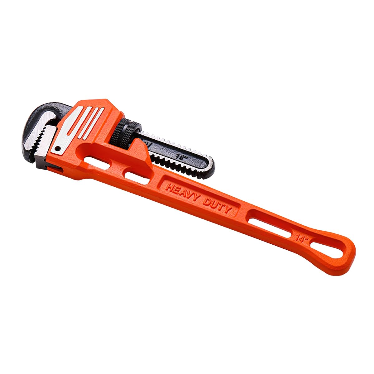 Grekywin Pipe Wrench, Plumbing Wrench Adjustable Heavy Duty, 250mm Extra Long Reach, Stainless Steel Construction
