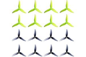 HEELAOORC 8pair Gemfan Hurricane 3520 Propeller 3.5X2X3 3-Blade Props for 3.5 Inch Quad with 1.5mm 3 Holes 1806-2004 Brushless Motor RC FPV Racing Drones Parts DIY