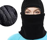 X-CHENG Balaclava Ski Mask - Cold Weather Face Mask Motorcycle Neck Warmer or Tactical Balaclava Hood - Plus Velvet - Ultimate Thermal retention In The Outdoors Super - Anti-Sensitive(Black) (Black)