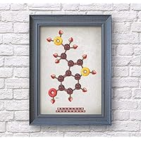 Serotonin Molecule Poster Science Artwork Gift Print Home Dorm Wall Office Art Decor