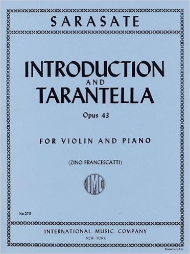 サラサーテ 序奏とタランテラ Op 43 フランチェスカッティ編 インターナショナル ミュージック社 ピアノ伴奏付バイオリン ソロ楽譜 本 通販 Amazon