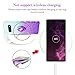 VEGO Galaxy S10 Plus Glitter Gradient Ombre Case with Ring Holder Kickstand for Women Girls Bling Diamond Rhinestone Sparkly Fashion Shiny Cute Protective Case for Galaxy S10 Plus (Teal Purple)