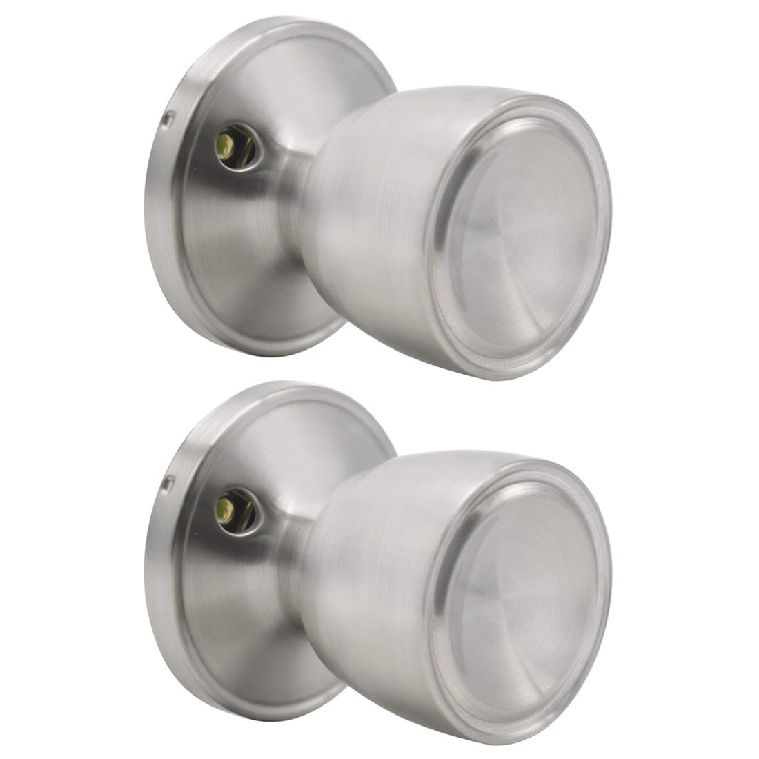 2 Pack Probrico Interior Dummy Door Knob for One Side Stainless Steel