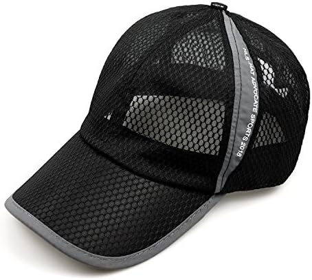 FADA Quick Dry Sports Hat Lightweight Breathable Soft Outdoor Run Cap Men's Sun Caps for Tennis/Golf/Baseball/Fishing/Hiking