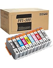 PFI-300 (PBK C M Y PC PM MBK R GY CO) Compatible Ink Cartridges Replacement for Canon ImagePROGRAF PRO-300 Printer 1set 10pcs