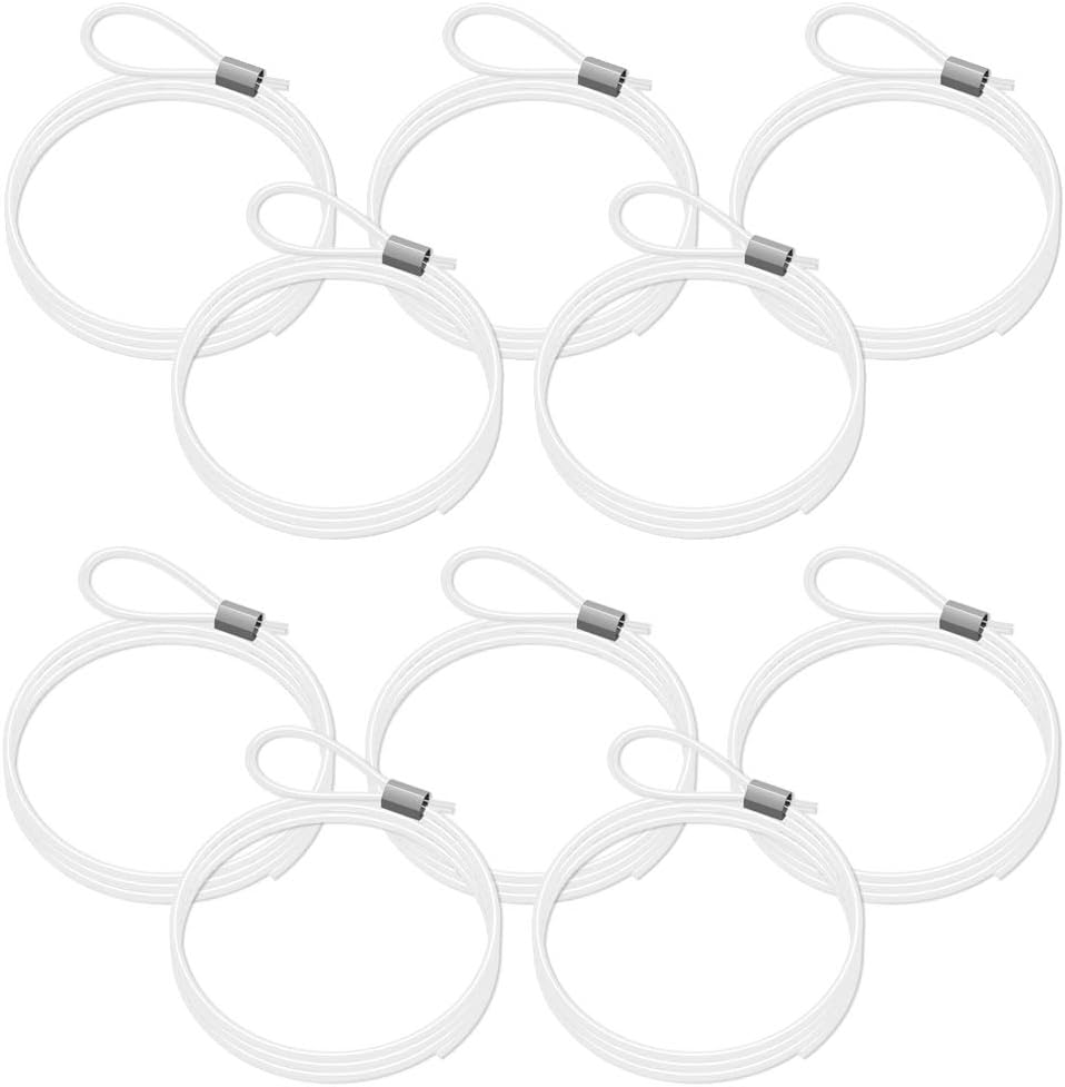 Set of 10 Perlon Cables with Loop, 100 cm