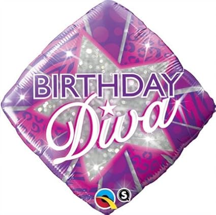 Amazon Com Single Source Party Supplies 18 Birthday Diva Mylar