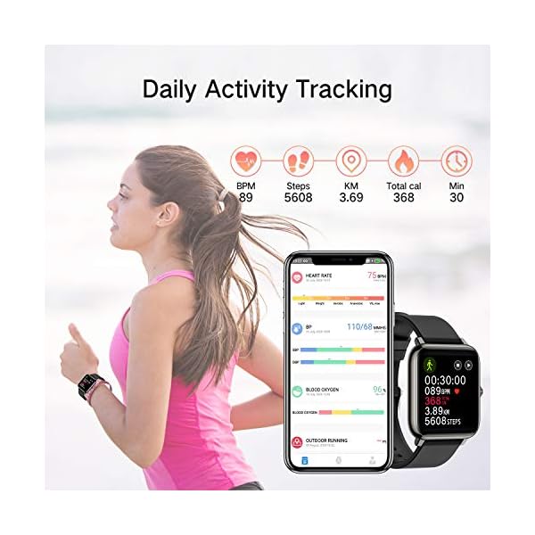 Rinsmola-Smart-Watch-for-Men-Women-Fitness-Watch-14-Full-Touch-Screen-Fitness-Tracker-with-Heart-Rate-Sleep-Monitor-Step-Calorie-Counter-IP67-Waterproof-Smartwatch-for-with-iPhone-Android-Phone Rinsmola Smart Watch for Men Women, Fitness Watch 1.4" Full Touch Screen, Fitness Tracker with Heart Rate Sleep Monitor Step Calorie Counter, IP67 Waterproof Smartwatch for with iPhone Android Phone