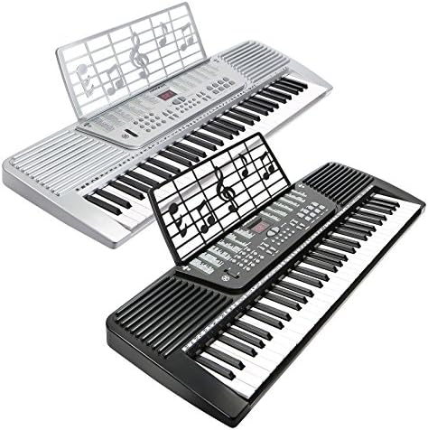 Hamzer 61 Key Electronic Music Electric Keyboard Piano - Black