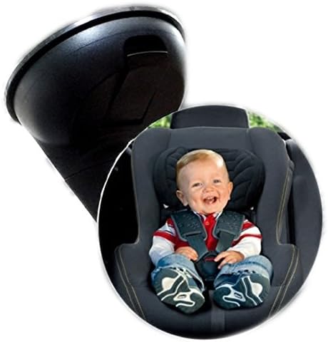Baby mirror Insight mirror rear seat confirmation angle-direction adjustable with a suction cup that you can look around the status of the car for a baby