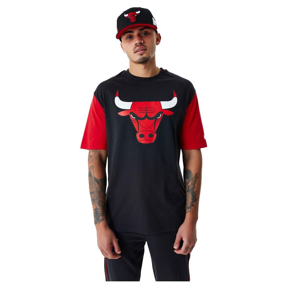 New Era NBA Colour Insert Chicago Bulls Men's T-Shirt Black