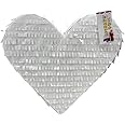 White Heart Pinata 17" Wedding Decoration Bridal Shower Party Heart Shaped Pinata Bride To Be Photo Prop