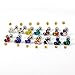 Bonnie Cute Mouse Crystal Rhinestone Girl's Screwback Stud Earrings