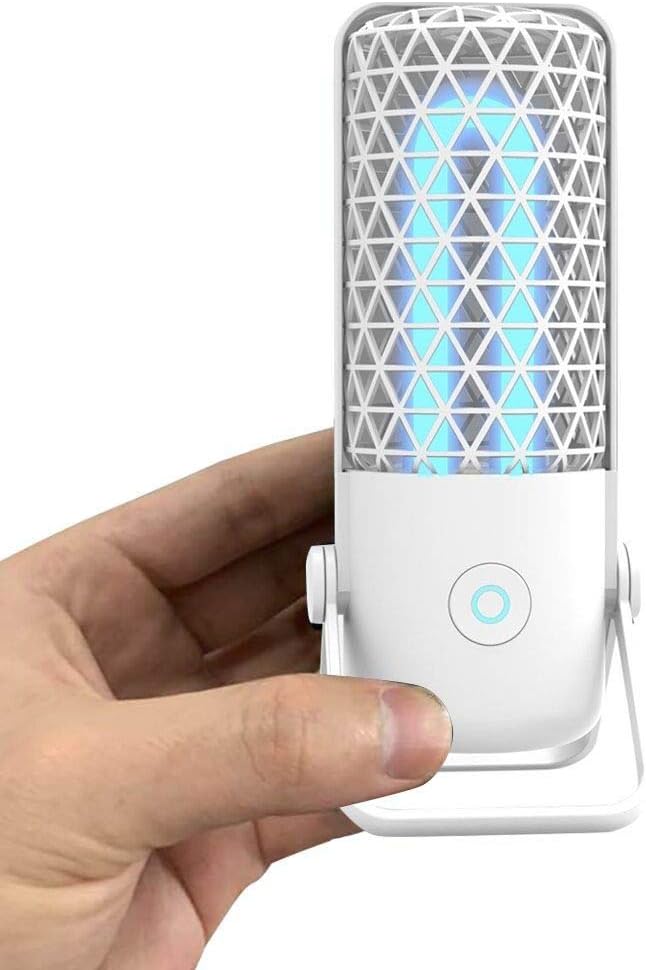 Radorock U V Powerful Light Germi cidal Dustmite-Kill Lamp for Home Business Trip Hotel Use No Harm to People (White)