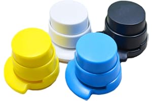 Staple Stapleless Stapler Home Paper Binding Binder Paper Clip for Office 1 Pcs Random Color Creative and Useful Practical De