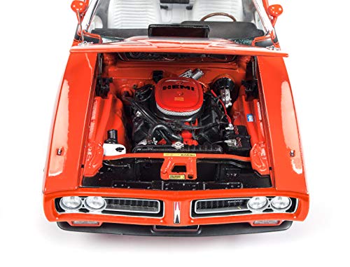 1971 Dodge Charger R/T with Sunroof Orange and White Top (MCACN) Limited Edition to 1002 Pieces Worldwide 1/18 Diecast Model Car by Autoworld AMM1148