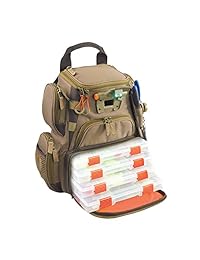Wild River by CLC WT3503 mochila de pesca liviana y compacta con 4 bandejas PT3500 transparentes, resistente al agua y con compartimiento para teléfono celular
