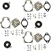 (Compatible With Johnson Evinrude) Pack of Deluxe Venom Brand Carburetor Carb Rebuild Repair Kit w FLOAT Fits MANY 18 20 25 28 30 35 40 45 48 50 55 60 65 70 75 HP Outboard (SEE CHART For Fitment)