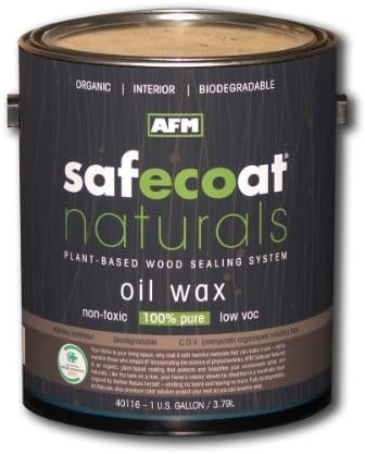 Afm Safecoat Naturals Oil Wax Finish, Clear Gallon Can 1/Case by AFM Safecoat