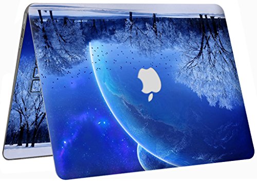 UESWILL Full Body Sticker for 13" MacBook Air, [Anti-scratch] Vinyl Art Skin Decal Sticker- Set w/ Keyboard,Palmrest,Touchpad,Upper & Bottom Skin+Microfibre Cleaning Cloth,(Moonlight) - Thumbnail 6